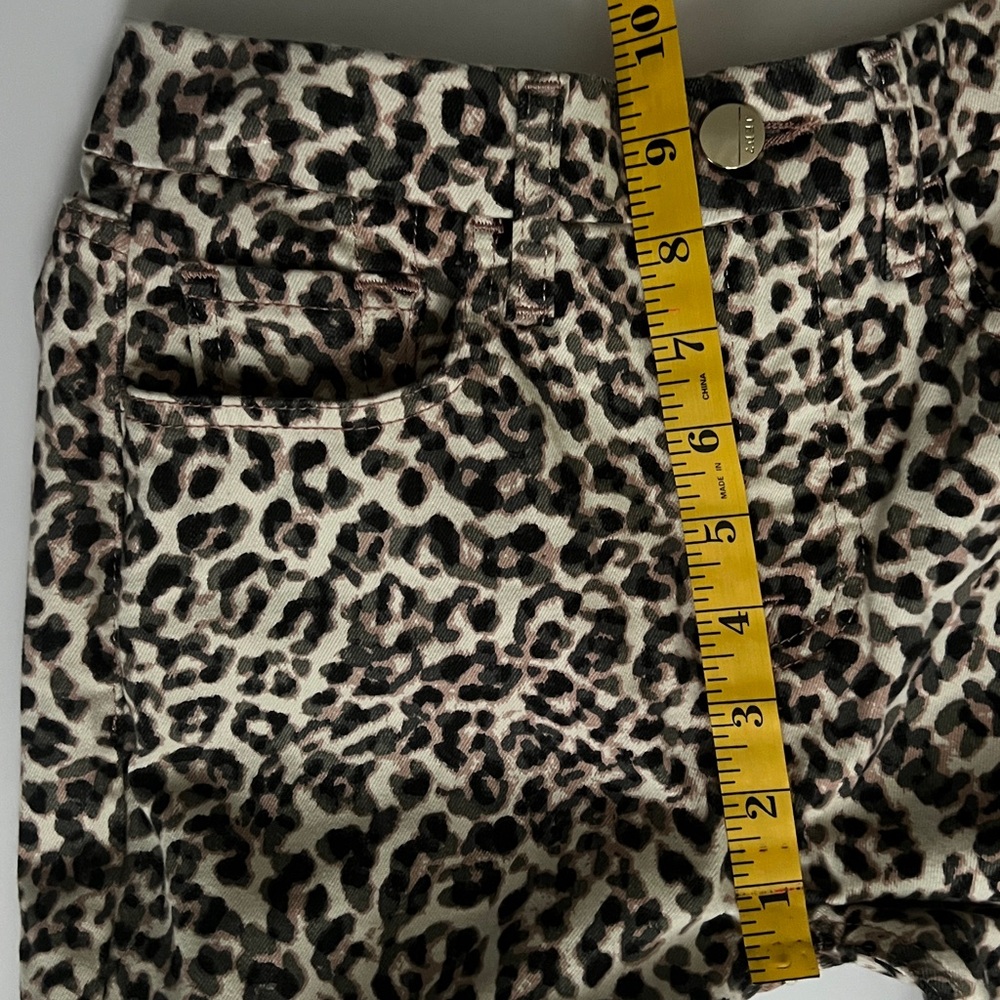 Jen 7 by 7 For All Mankind Leopard Pattern Cropped Jeans Ankle Skinny Size 2 - Picture 6 of 15